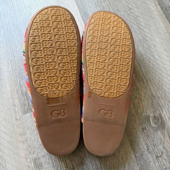 Gianni Bini Slides Southwestern Pom Pom Slip On Mules Shoes - Picture 8 of 10